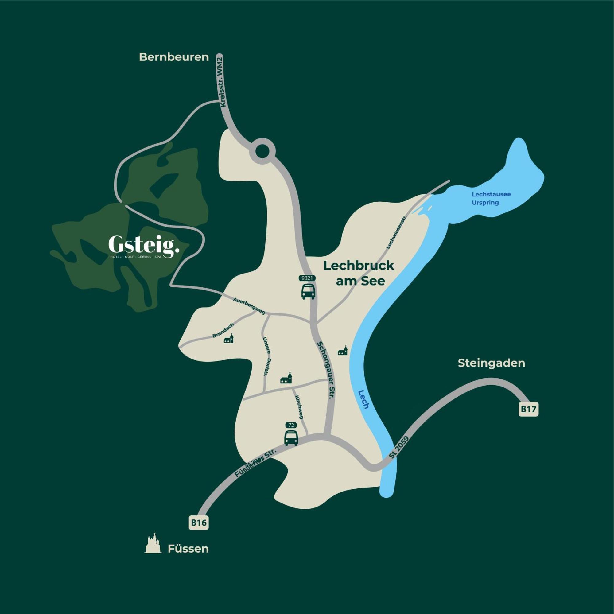 Hotel Auf Der Gsteig Gmbh Lechbruck Eksteriør bilde